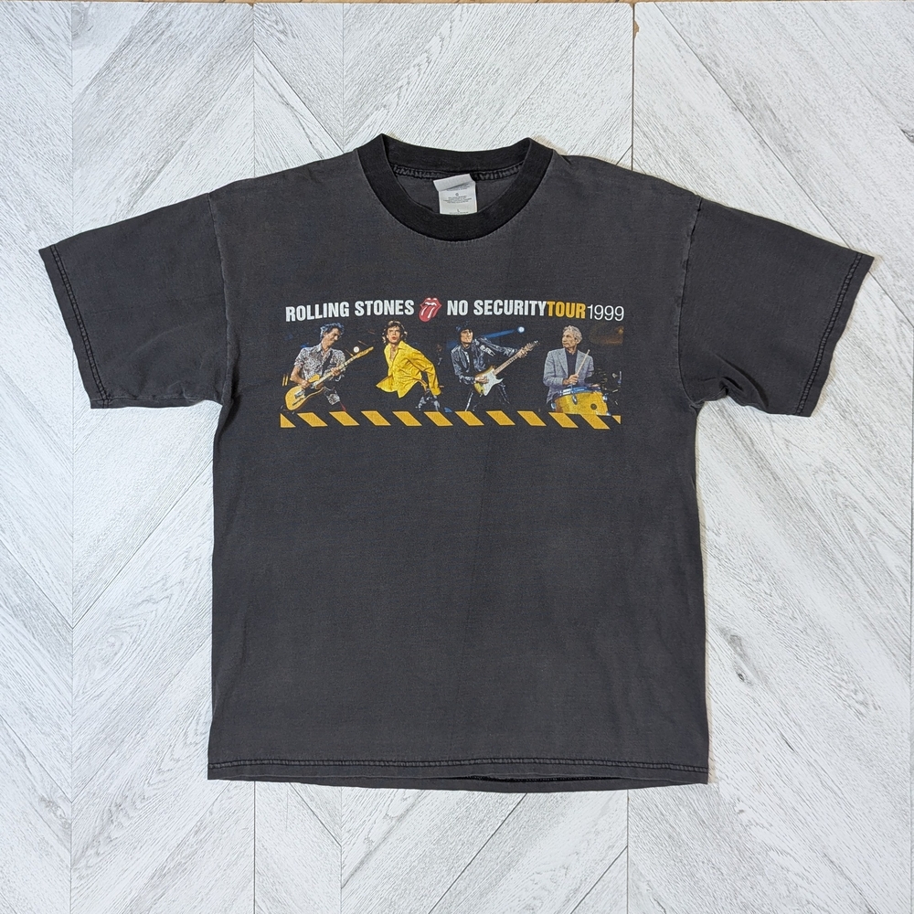 Vintage Rolling Stones No Security Concert Tour Tee Shirt from 1999‎ Tag Size L